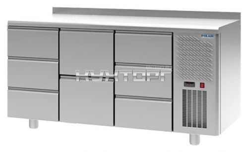 Стол холодильный POLAIR TM3GN-323-G с бортом