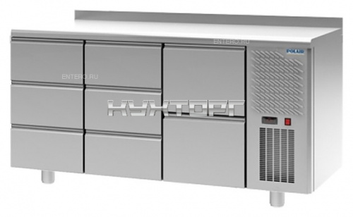 Стол холодильный POLAIR TM3GN-332-G с бортом