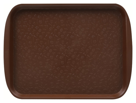 Поднос столовый Клен MG 83546 330х260 мм (полистирол) светло-коричневый