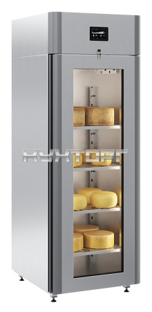 Шкаф холодильный POLAIR CS107 Cheese стеклянная дверь