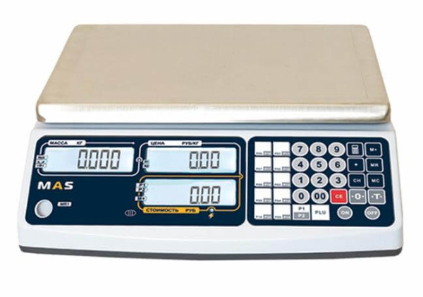 Весы электронные торговые без стойки MAS MR1-15