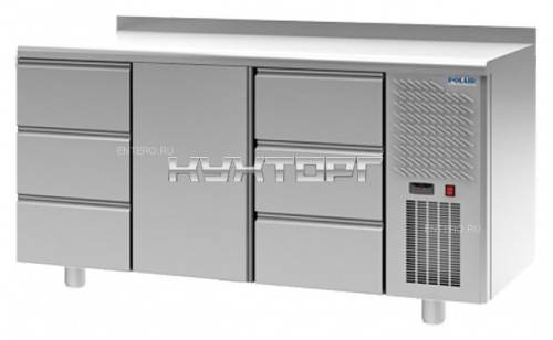 Стол холодильный POLAIR TM3GN-303-G с бортом