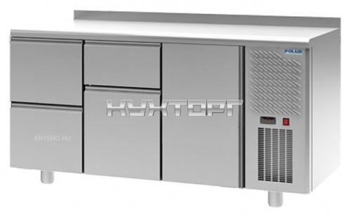 Стол холодильный POLAIR TM3GN-210-G с бортом