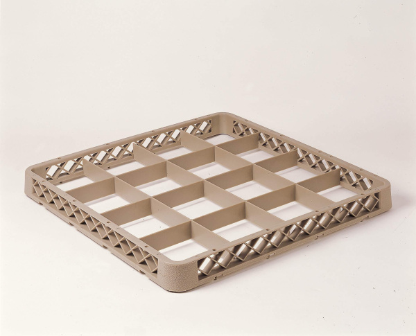 Надставка Gastrorag JW-253 для посудомоечной кассеты c 25 отделениями, полипропилен, цвет бежевый