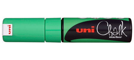 Маркер зеленый для оконных и стеклянных поверхностей Uni Chalk PWE-8K