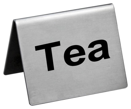Табличка настольная P.L. Proff Cuisine TS-TE "Tea" 5х4 см (сталь)